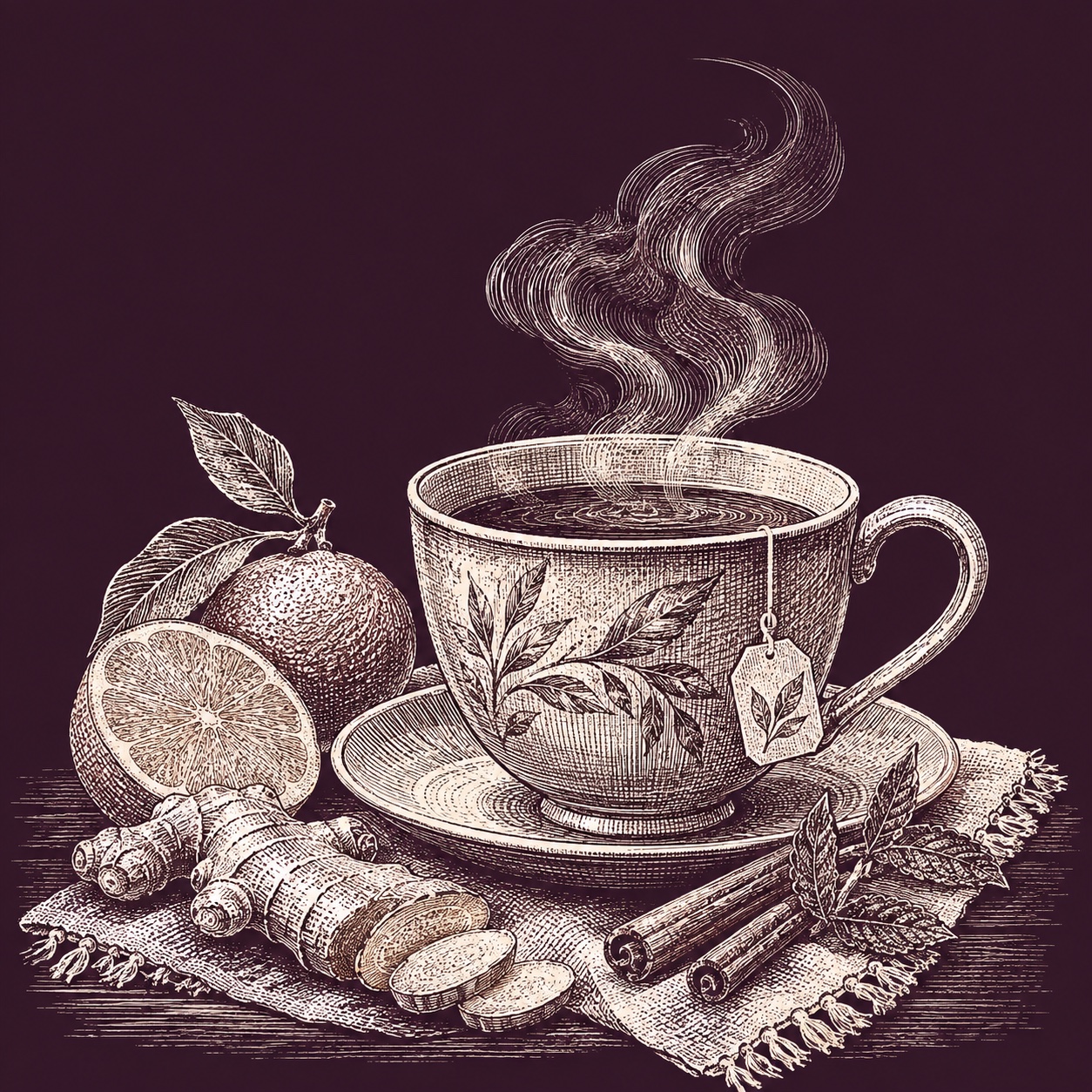 Té para no mandar ese mensaje, ilustración editorial