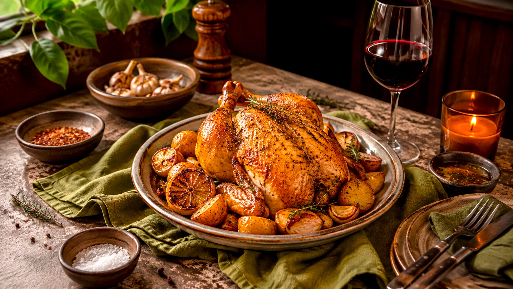 Pollo sin compromiso y con excelente sazón, fotografía editorial