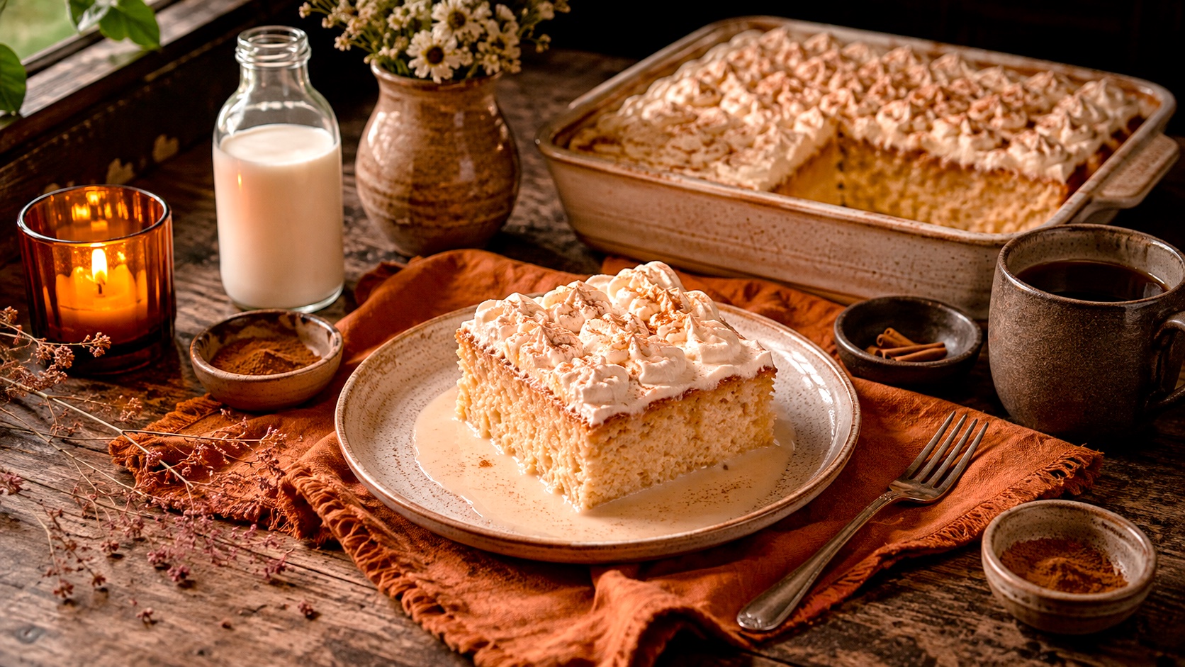 Pastel de tres leches y cero mensajes, fotografía editorial